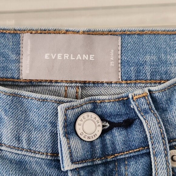 EVERLANE | Skinny Ankle Jeans Blue Sz 25 - Picture 3 of 4